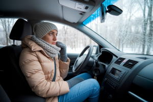 conducteur-manteau-echarpe-parebrise-givre