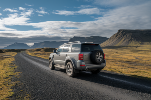 islande-suv-route-gravier-montagnes